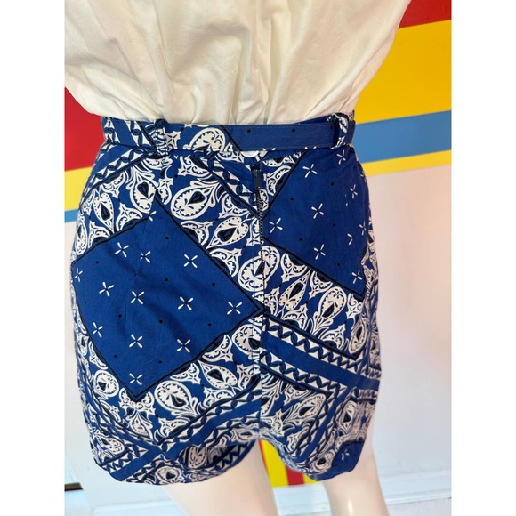 1960s bandana print 4 piece shorts set by Peck and peck sz s / m pinup playsuit - Picture 7 of 10